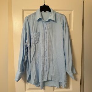 Oversized button down top!
